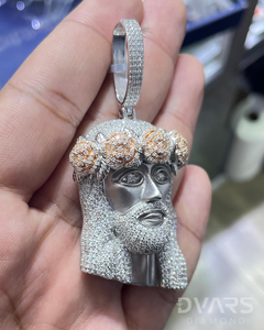 จี้พระเยซูประดับเพชรโมอิสซาไนต์แบบ Iced Out ผ่านการทดสอบเพชร เครื่องประดับฮิปฮอปสำหรับแร็ปเปอร์ จี้เงินแท้ 925 เครื่องประดับคริสเตียน - Product Image 3