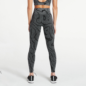 Multi-Colors Sizes Adults Casual Summer Women's Super Soft High Waist Yoga <b>Leggings</b> Custom Logo Breathable Fitness Gym Gear - Product Image 5