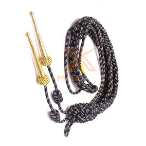 Aiguillettes en fil tressé pour décoration d'épaule, cordon tressé, ornement pour vêtement formel, garniture décorative pour vêtements, vente en gros usine - Product Image 3
