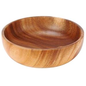 Kitchenware Multipurpose Vintage Wooden <b>Serving</b> <b>Bowls</b> Custom Size Decorative Eco-Friendly Acacia Wood Party Display <b>Bowl</b> - Product Image 1