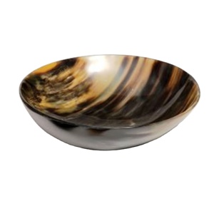 Bol en corne de buffle ultra brillant fabriqué à la main, véritable plat décoratif naturel pour déjeuner de fête et cuillère à salade - Product Image 1