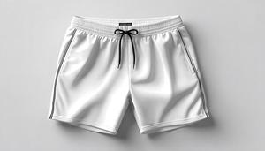 Shorts de bain pour hommes à séchage rapide, avec cordon de serrage, taille mi-haute, style formel, en nylon/coton, écologiques, coupe ajustée, pour l'été - Product Image 4