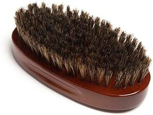 Brosse à cheveux ovale personnalisée en bois à poils souples en nylon, courbée 360°, pour hommes, promotionnelle, forme laser, soins personnels - Product Image 5