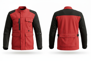 100% High Quality Textile Motorcycle Jacket with Multiple Pockets Zipper Closure Durable Weather-Resistant Outerwear Moto Jacket - Product Image 6