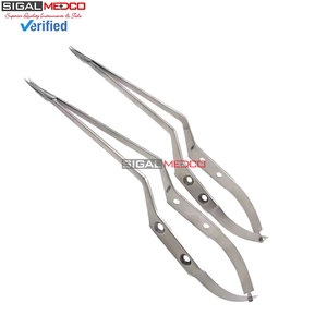 Tijeras Oftálmicas Manuales de Acero Castroviejo, Juego de Instrumentos Quirúrgicos Microquirúrgicos, Herramienta Quirúrgica de Precisión de Grado Profesional - Product Image 3