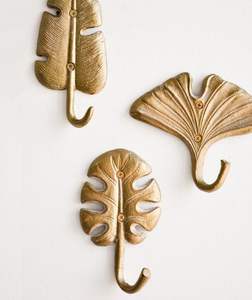 Crochet mural en laiton massif de qualité supérieure pour salle de bain, chambre, cuisine, entrée – Porte-manteau, porte-sacs, porte-serviettes, porte-clés, organisateur domestique, quincaillerie murale - Product Image 1