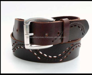 Nuevos cinturones de cuero genuino Unisex de lujo hechos a mano de alta calidad logotipo personalizado cinturones de cuero Real con estilo único - Product Image 2