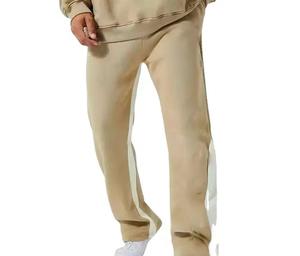 2025 OEM Custom Design Flared <b>Set</b> For Men Thick Fleece 100% Cotton Two Piece Hoodie And Flare <b>Sweat</b> Pants Suit Stacked Joggers - Product Image 3