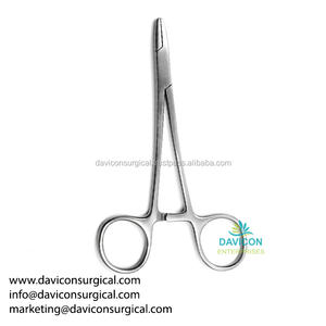 Stainless Steel Hegar-Baumgartner Needle Holder Straight Serrated 5.1/2 in - Product Image 5