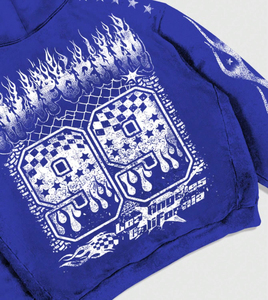 Sweat à capuche streetwear personnalisé, coupe oversize, effet délavé vintage, en coton épais, fournisseur OEM Pakistan - Product Image 6