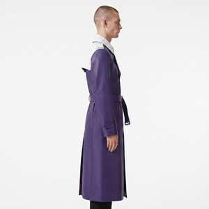 <b>Men</b> Leather <b>Coat</b> with Adjustable Belt <b>Men's</b> Cowhide <b>Long</b> <b>Coat</b> <b>Mens</b> Leather Trench <b>Coat</b> Side Pockets <b>Men</b> Button Leather Overcoat - Product Image 3