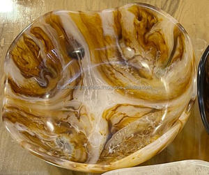 Cuenco de remolino de resina completo con estampado de tigre clásico para interior moderno, ensaladera de resina personalizada, jabonera de resina epoxi, cuenco para mezclar - Product Image 1