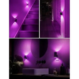 Dimmable LED Purple Night <b>Light</b> Wall <b>Plug</b> with <b>Light</b> Sensor 0-100LM Night <b>Lights</b> Decorative - Product Image 5
