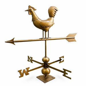 Jogoo - Indicador de Viento Metálico con Diseño de Gallo |   Indicador Decorativo de Dirección del Viento para Exteriores con Puntos de Brújula, Resistente a la Intemperie, para Granja - Product Image 1