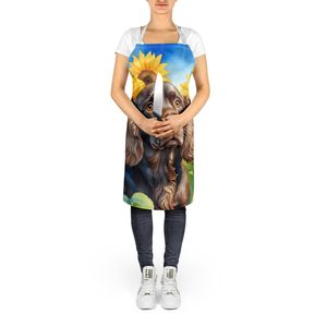 Boykin Spaniel girasoles Unisex gran delantal de cocina Multicolor para adultos para cocinar hornear jardinería y manualidades - Product Image 5