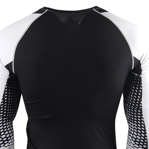 Best Quality Breathable Eco-Friendly Quick Dry Anti-Bacterial Sportswear Two Tone Adults <b>Long</b> <b>Sleeve</b> Men MMA Rash Guard - Product Image 5
