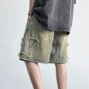 กางเกงขาสั้นแฟชั่นสำหรับผู้ชาย ดีไซน์สวมใส่สบาย พร้อมลุคกางเกงยีนส์สุดเทรนดี้ กำลังลดราคา - Product Image 2