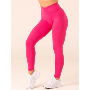 Leggings elásticos texturizados para mujer, pantalones de yoga que realzan la figura, de Pakistán - Product Image 1