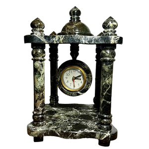 Elegant Onyx <b>Marble</b> Desk Time <b>Clock</b> Decorative Handmade Stone Art Onyx <b>Marble</b> <b>Clock</b> For Modern Interiors - Product Image 6