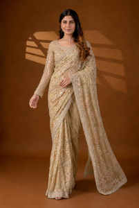 Sari de red suave para mujer, diseño indio de Vexotrend, hermoso diseño Patola, estilo tradicional, para todas las estaciones, para bodas y fiestas. - Product Image 4