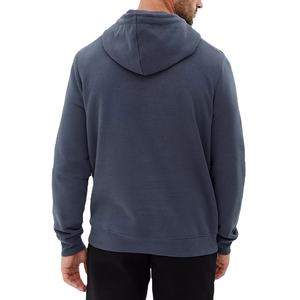 Gran oferta Color liso en blanco logotipo personalizado Slim Fit algodón Essentials cordón gota hombro pulóver Sudadera con capucha para hombre 2026 - Product Image 4