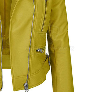Chaqueta de Cuero para Mujer, Estilo Moderno 2026, Acabado Liso, Prenda Elegante para Atuendos Casuales - Product Image 6