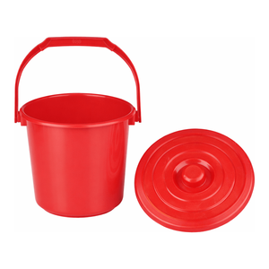 Seau en plastique PP à usage général avec couvercle et poignée pour laboratoire et usage industriel - Product Image 1