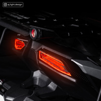 Nouveaux feux arrière LED rouges à clignotants séquentiels intégrés 2026, 2 lentilles, pour Kymco KRV Moto 180 AJ LIGHT DESIGN, Rétrofit/Amélioration