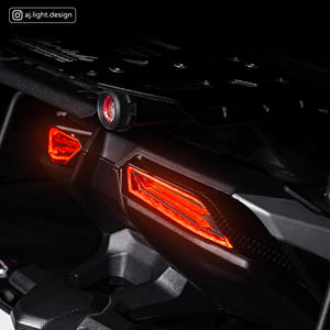 Nouveaux clignotants séquentiels intégrés et feux arrière LED rouges 2026 compatibles avec la Kymco KRV Moto 180 AJLIGHT DESIGN. - Product Image 6
