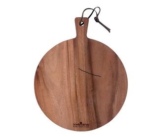 Planche à découper en bois d'acacia massif de style américain pour légumes, aliments, pain, fruits, steak, pizza, pour restaurant, hôtel - Product Image 1