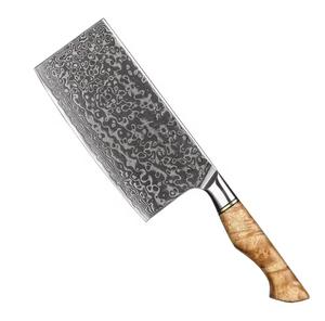 Couteau de cuisine professionnel en acier Damas de 12 pouces, fabriqué à la main, écologique, avec manche en bois de rose, par Steel Craft International - Product Image 5