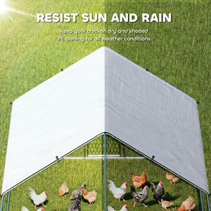 Ampio Pollaio da Esterno a Forma di Spirale 33FT X 10FT X 6.4FT Impermeabile e Resistente ai Raggi UV per Uso Agricolo - Product Image 3