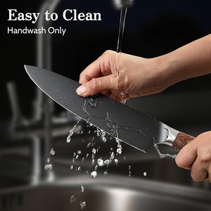 Juego de Cuchillos de Cocina, 4 Piezas, Acero Inoxidable Japonés con Alto Contenido de Carbono, Juego de Cuchillos de Chef Profesionales Ultra Afilados, Santoku - Product Image 3