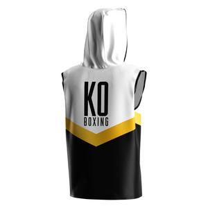 Veste de boxe sans manches à fermeture éclair, couleur personnalisée, avec bordure contrastée, légère, respirante, séchage rapide, douce, 100% polyester - Product Image 6
