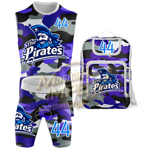 Uniformes de fútbol americano 7V7 con nombre y números de equipo personalizados, impermeables, impresos, sudadera con capucha de compresión 7on7, ropa deportiva para equipos de atletismo. - Product Image 4