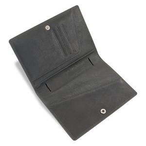Portefeuille en cuir slim pour homme, tendance, avec porte-cartes en poils de vache, pochette à monnaie, idéal pour les voyages, personnalisable - Product Image 4