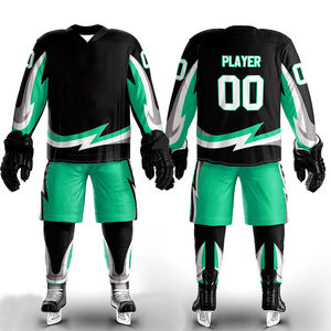 Uniforme de Hockey sobre Hielo Unisex de Poliéster, Secado Rápido, Transpirable, Tejido de Punto, Personalizado con Sublimación OEM, Ropa Deportiva para Equipos Adultos - Product Image 6