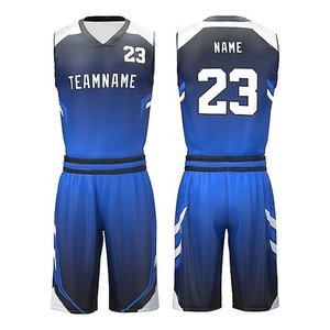 Vente en gros d'ensembles d'uniformes de basketball personnalisés 100% polyester, design imprimé, séchage rapide, disponibles pour adultes, vente en ligne - Product Image 2