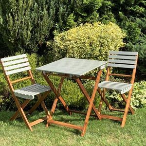 <b>Foldable</b> <b>Garden</b> <b>Table</b> Set Outdoor Patio Dining Furniture Waterproof Wood Chair and <b>Table</b> Set <b>for</b> Hotel Courtyard - Product Image 1