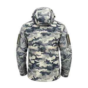 Mens Zipper Softshell Tactical <b>Waterproof</b> <b>Jacket</b> Plus Size Hooded Coat <b>Camouflage</b> Bomber Fleece Outdoor Duck Hunting <b>Jacket</b> - Product Image 2