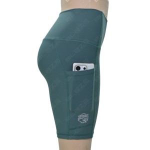 กางเกงขาสั้นออกกำลังกายผู้หญิงรุ่นใหม่ เอวสูง กระชับสัดส่วน ยกกระชับสะโพก กางเกงวิ่ง ควบคุมหน้าท้อง มีกระเป๋าใส่โทรศัพท์ - Product Image 5