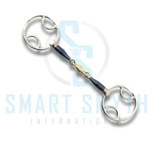 Mors de cheval professionnel en acier inoxydable avec anneau lâche et lozenge en cuivre pour l'équitation et l'entraînement - Product Image 3