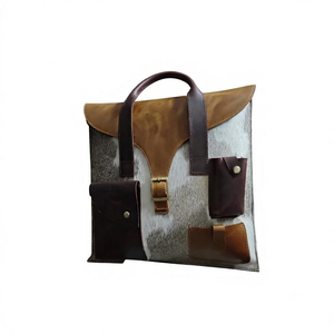 Bolsos de Mano de Cuero Genuino Ecológicos Hechos a Mano, Bolsos Casuales con Correa Cruzada y Cremallera Resistentes al Agua para Damas - Product Image 2