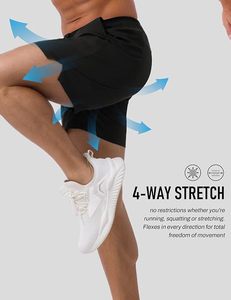 Pantalones Cortos Deportivos Transpirables para Hombre, para Correr, Gimnasio, Fitness, con Logotipo Personalizado, 5 Pulgadas, Casuales - Product Image 3