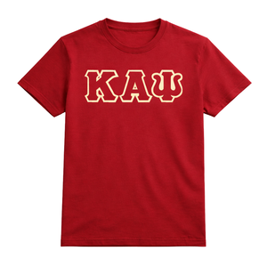 T-shirt à 3 lettres Kappa Alpha Psi rouge, vêtement de fraternité grecque avec un design classique, confort premium et style intemporel - Product Image 4