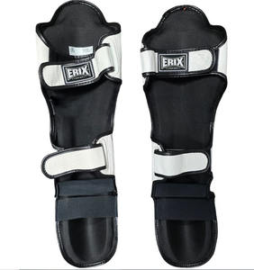 Protector de Espinillas de Boxeo de PU de Alta Calidad, Profesional, Personalizado, para Entrenamiento de Muay Thai, Kickboxing, MMA, Gimnasio, Fitness, con Cierre de Gancho y Bucle - Product Image 2