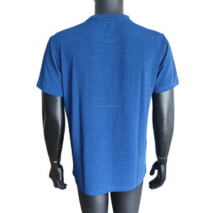 Camiseta Deportiva Personalizada de Color Sólido 100% Poliéster para Hombre, Cuello Redondo, Manga Corta, Transpirable, para Correr - Product Image 3