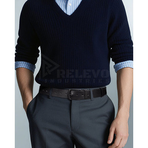 Ceinture pour homme classique, formelle, décontractée, tressée, largeur 2,5 cm, sangle réglable durable, couleur unie, pour tenue professionnelle, confortable pour un usage quotidien - Product Image 2