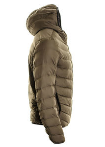 Men's Casual Winter Stand Collar Hooded Puffer Quilted Padded Bomber <b>Parka</b> Coat Zipper Solid Worsted OEM Service Available - Product Image 6