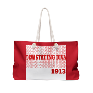 Devastating Diva 1913 Weekender Tote <b>Bag</b> DST Sorority Travel <b>Bag</b> Soror Graduation Birthday Gift Tote - Product Image 4